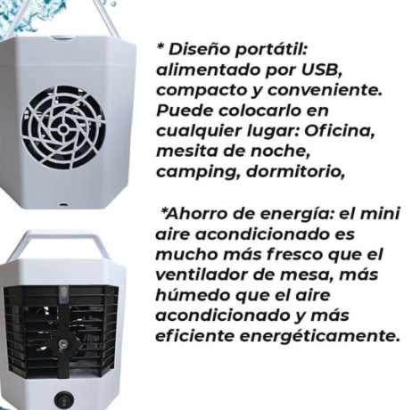 ❄️ Aire Acondicionado Portátil Hexagonal – ¡Frescura Donde Vayas! ❄️
