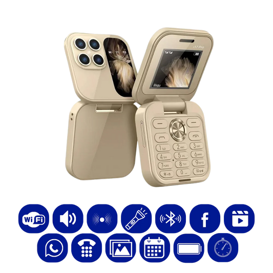 ✨🎄SMARTPHONE PLEGABLE * FLIP PHONE i16 PRO ORO✨🎄